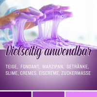 Belissia Lebensmittelfarbe Lila 10ml extrem hoch konzentriert. flüssig zum Färben von Getränken. Teig. Toppings und allen anderen Lebensmitteln