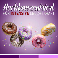 Belissia Lebensmittelfarbe Lila 10ml extrem hoch konzentriert. flüssig zum Färben von Getränken. Teig. Toppings und allen anderen Lebensmitteln