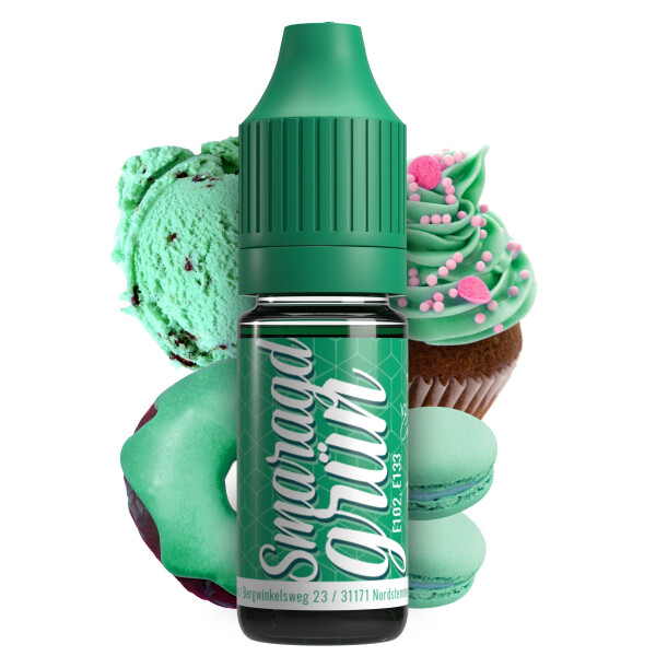 Belissia Lebensmittelfarbe Smaragdgrün 10ml extrem hoch konzentriert. flüssig zum Färben von Getränken. Teig. Toppings uvm.