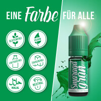 Belissia Lebensmittelfarbe Smaragdgrün 10ml extrem...