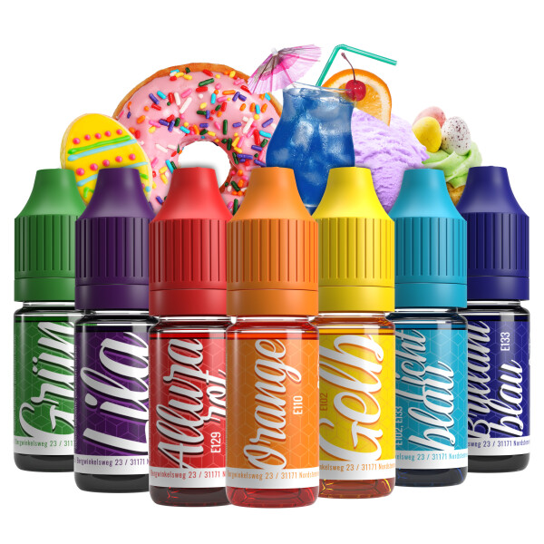 Belissia Lebensmittelfarbe Set Ostern 7x10ml extrem hoch konzentriert. flüssig zum Färben von Getränken. Teig. Toppings uvm.