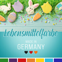 Belissia Lebensmittelfarbe Set Ostern 7x10ml extrem hoch konzentriert. flüssig zum Färben von Getränken. Teig. Toppings uvm.