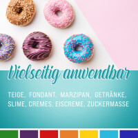 Belissia Lebensmittelfarbe Set Ostern 7x10ml extrem hoch konzentriert. flüssig zum Färben von Getränken. Teig. Toppings uvm.