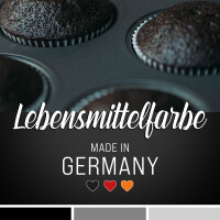 Belissia Lebensmittelfarbe Schwarz 10ml extrem hoch konzentriert. flüssig zum Färben von Getränken. Teig. Toppings und allen anderen Lebensmitteln