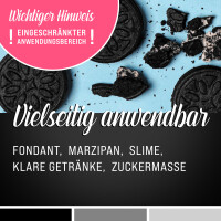 Belissia Lebensmittelfarbe Schwarz 10ml extrem hoch konzentriert. flüssig zum Färben von Getränken. Teig. Toppings und allen anderen Lebensmitteln