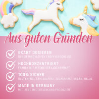 Lebensmittelfarbe Set Einhorn 5x10ml