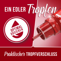 Belissia Lebensmittelfarbe Kirschrot 10ml extrem hoch konzentriert. flüssig zum Färben von Getränken. Teig. Toppings und allen anderen Lebensmitteln