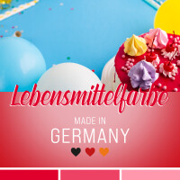 Belissia Lebensmittelfarbe Kirschrot 10ml extrem hoch konzentriert. flüssig zum Färben von Getränken. Teig. Toppings und allen anderen Lebensmitteln
