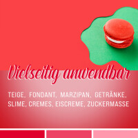 Belissia Lebensmittelfarbe Kirschrot 10ml extrem hoch konzentriert. flüssig zum Färben von Getränken. Teig. Toppings und allen anderen Lebensmitteln