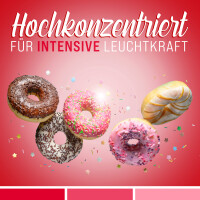 Belissia Lebensmittelfarbe Kirschrot 10ml extrem hoch konzentriert. flüssig zum Färben von Getränken. Teig. Toppings und allen anderen Lebensmitteln
