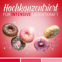 Belissia Lebensmittelfarbe Erdbeerrot 10ml extrem hoch konzentriert. flüssig zum Färben von Getränken. Teig. Toppings und allen anderen Lebensmitteln