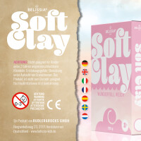 Belissia Kids Soft Clay Spiel Ton | 250 Gramm | Weißer Modellierschaum - weich, dehnbar, lufttrocknend | für Schleim, Knete, Cosplay und Modellierarbeiten