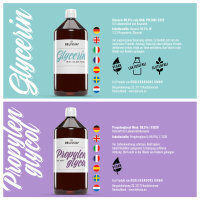 Propylenglykol 1000ml + Glycerin 1000ml